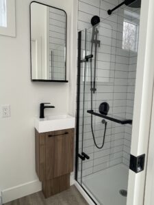 Ceci est la photo de la salle de bain, modèle Litebox au Vertendre